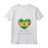 Donna I Love Heart of Oak São Tomé e Príncipe Bandiera - Nazionale Maglietta con Collo a V - Cuore di Quercia - Ideale per Feste e Eventi Culturali