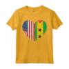 Duello Cuore Design Sao Tome e Principe - Maglietta Calcio Bandiera Nazionale - Orgoglio Nazionale e Stato