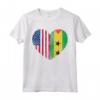 Duello Cuore Design Sao Tome e Principe - Maglietta Calcio Bandiera Nazionale - Orgoglio Nazionale e Stato
