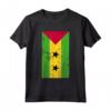 São Tomé and Príncipe African Island Distressed Flag Maglietta - Show Pride in Heritage with Unique Design