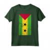 São Tomé and Príncipe African Island Distressed Flag Maglietta - Show Pride in Heritage with Unique Design