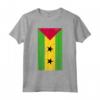 São Tomé and Príncipe African Island Distressed Flag Maglietta - Show Pride in Heritage with Unique Design