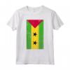 São Tomé and Príncipe African Island Distressed Flag Maglietta - Show Pride in Heritage with Unique Design