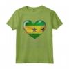 I Love Heart of Oak São Tomé e Príncipe Bandiera - Nazionale Maglietta - Cuore di Quercia - Ideale per Feste Nazionali o Eventi Culturali