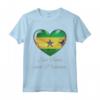 I Love Heart of Oak São Tomé e Príncipe Bandiera - Nazionale Maglietta - Cuore di Quercia - Ideale per Feste Nazionali o Eventi Culturali