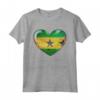 I Love Heart of Oak São Tomé e Príncipe Bandiera - Nazionale Maglietta - Cuore di Quercia - Ideale per Feste Nazionali o Eventi Culturali