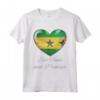 I Love Heart of Oak São Tomé e Príncipe Bandiera - Nazionale Maglietta - Cuore di Quercia - Ideale per Feste Nazionali o Eventi Culturali