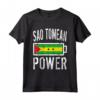 Bandiera Sao Tomé & Principe | Sao Tomean Power Battery Maglietta - Ideale per Allenamento e Sport - Regalo Unico per Mostrare l'Amore per la Madrepatria