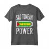 Bandiera Sao Tomé & Principe | Sao Tomean Power Battery Maglietta - Ideale per Allenamento e Sport - Regalo Unico per Mostrare l'Amore per la Madrepatria