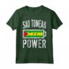 Bandiera Sao Tomé & Principe | Sao Tomean Power Battery Maglietta - Ideale per Allenamento e Sport - Regalo Unico per Mostrare l'Amore per la Madrepatria