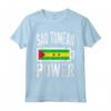 Bandiera Sao Tomé & Principe | Sao Tomean Power Battery Maglietta - Ideale per Allenamento e Sport - Regalo Unico per Mostrare l'Amore per la Madrepatria
