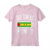 Bandiera Sao Tomé & Principe | Sao Tomean Power Battery Maglietta - Ideale per Allenamento e Sport - Regalo Unico per Mostrare l'Amore per la Madrepatria