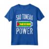 Bandiera Sao Tomé & Principe | Sao Tomean Power Battery Maglietta - Ideale per Allenamento e Sport - Regalo Unico per Mostrare l'Amore per la Madrepatria