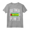 Bandiera Sao Tomé & Principe | Sao Tomean Power Battery Maglietta - Ideale per Allenamento e Sport - Regalo Unico per Mostrare l'Amore per la Madrepatria