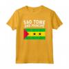 Sao Tome & Principe Bandiera Sao Tomean Uomini Donne Bambini Regali Maglietta - Ideale per Tifosi dello Sport e Viaggiatori - Souvenir Unico da Sao Tome