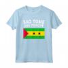 Sao Tome & Principe Bandiera Sao Tomean Uomini Donne Bambini Regali Maglietta - Ideale per Tifosi dello Sport e Viaggiatori - Souvenir Unico da Sao Tome