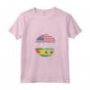 Donna Duel Flag Design Sao Tome e Principe - Maglietta National Pride con Collo a V - Ideale per Mostrare l'Orgoglio Nazionale