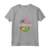 Donna Duel Flag Design Sao Tome e Principe - Maglietta National Pride con Collo a V - Ideale per Mostrare l'Orgoglio Nazionale