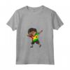 Sao Tomé e Principe Dab Maglietta con Collo a V - Africa Design Leggera - Ideale per Mostrare l'Orgoglio Culturale
