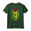 HapTiger - Bandiera Paese São Tomé Maglietta Souvenir - Design Grunge Leggero