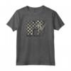 HapTiger Distressed Cream Checkered Maglietta - Officially Licensed Apparel for Trendy Fashion Enthusiasts
