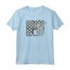 HapTiger Distressed Cream Checkered Maglietta - Officially Licensed Apparel for Trendy Fashion Enthusiasts