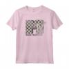 HapTiger Distressed Cream Checkered Maglietta - Officially Licensed Apparel for Trendy Fashion Enthusiasts