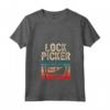 Donna Ganzúa Scegliere Raccolta Serrature Picker Blocco Maglietta con Collo a V - Pick. Lock. Repeat. - Ideale come Regalo per Fabbri e Appassionati di Lock Picking