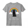 Arcobaleno Mágico Unicorno Schipperke Maglietta - Design Divertente per Amanti dei Cani - Regalo Unico per Proprietari di Schipperke