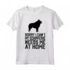 Mi spiace, non posso, il mio Schipperke ha bisogno di me - T-shirt per veri padri Schipperke - Ideale per amanti degli animali domestici