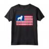 Schipperke Dog 4 luglio Bandiera Americana Patriottica Maglietta - Ideale per il Giorno dell'Indipendenza e Regalo per Amanti dei Cani