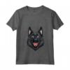 Donna Schipperke Cartoon Artwork Maglietta con Collo a V - Ideale per Amanti dei Cani Schipperke