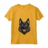 Donna Schipperke Cartoon Artwork Maglietta con Collo a V - Ideale per Amanti dei Cani Schipperke