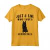 Regalo per Amante dei Cani - I'm Just A Girl Who Loves Schipperkes Maglietta - Ideale per Amici e Familiari