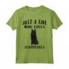 Regalo per Amante dei Cani - I'm Just A Girl Who Loves Schipperkes Maglietta - Ideale per Amici e Familiari