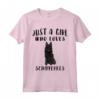 Regalo per Amante dei Cani - I'm Just A Girl Who Loves Schipperkes Maglietta - Ideale per Amici e Familiari