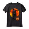 Cane Zucca Halloween Schipperke Maglietta - Divertente Abbigliamento per Amanti dei Cani - Dog Halloween Schipperke Jack O Lantern Pumpkin Design