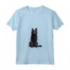 Donna Schipperke Maglietta con Collo a V - Design Schipperte Illustrazione - Ideale per Amanti dei Cani