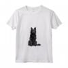 Donna Schipperke Maglietta con Collo a V - Design Schipperte Illustrazione - Ideale per Amanti dei Cani