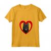 Donna Schipperke - Amante del cuore del cane - Camicia Schipperke con Collo a V - Ideale per Proprietari di Schipperke - Regalo Natalizio per Amanti dei Cani