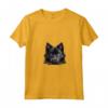 Donna Schipperke Pigro Maglietta con Collo a V - Design Illustrazione Cani Schipperke - Ideale per Amanti degli Animali
