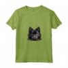 Donna Schipperke Pigro Maglietta con Collo a V - Design Illustrazione Cani Schipperke - Ideale per Amanti degli Animali