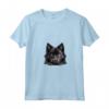 Donna Schipperke Pigro Maglietta con Collo a V - Design Illustrazione Cani Schipperke - Ideale per Amanti degli Animali