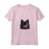 Donna Schipperke Pigro Maglietta con Collo a V - Design Illustrazione Cani Schipperke - Ideale per Amanti degli Animali
