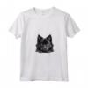 Donna Schipperke Pigro Maglietta con Collo a V - Design Illustrazione Cani Schipperke - Ideale per Amanti degli Animali