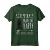 Schipperke Me Rendono Felice Maglietta - Divertente Regalo per Amanti dei Cani - Dog Lover Gift