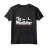 The Woodfather - Maglietta Scultura in Legno per Falegnami e Appassionati - Fantastico Design
