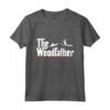 The Woodfather - Maglietta Scultura in Legno per Falegnami e Appassionati - Fantastico Design