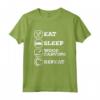 Eat Sleep - Ripetizione Intaglio in Legno Maglietta per Falegnami - Regalo Divertente per Lavoratori del Legno - Ideale per Natale e Compleanno