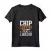 Chip Carving Is My Cardio - Maglietta con Collo a V per Scultori e Intagliatori - Ideale per Falegnami e Appassionati del Legno